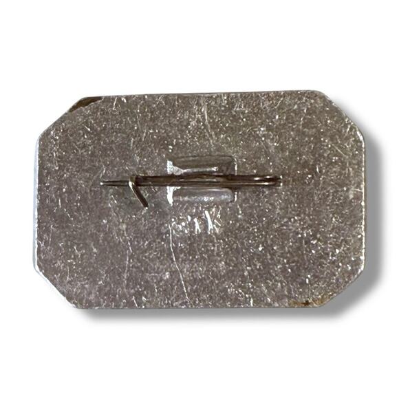 Vintage Soviet-Era Lapel Pin Silver Tone Relief CCCP - Picture 3 of 4